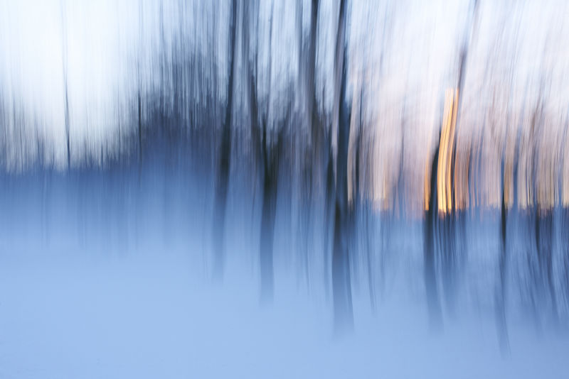 Denmark - winter sunrise abstract