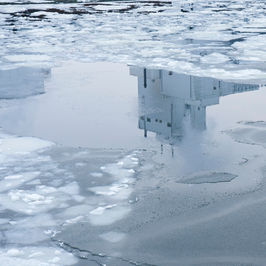 Denmark - industrial reflections during winter