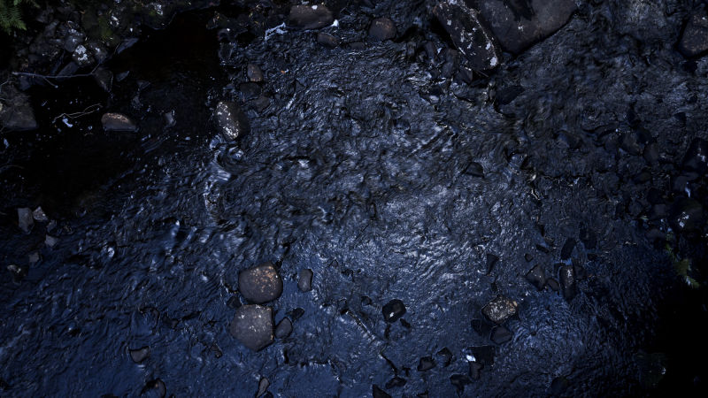 Water at Dip Falls - Tasmania